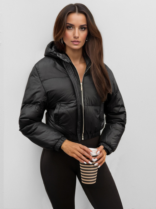 Dámska bunda čierna OZONEE JS/5M3260/392Z