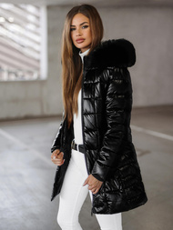 Dámska Bunda Čierna OZONEE JS/16M9120/392Z