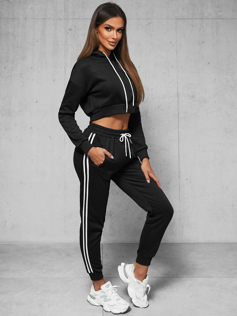 Dámska dvojdielna tepláková súprava Čierny OZONEE JS/8C67/3