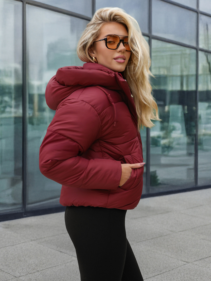 Dámska Bunda Bordová OZONEE JS/16M9188/06Z