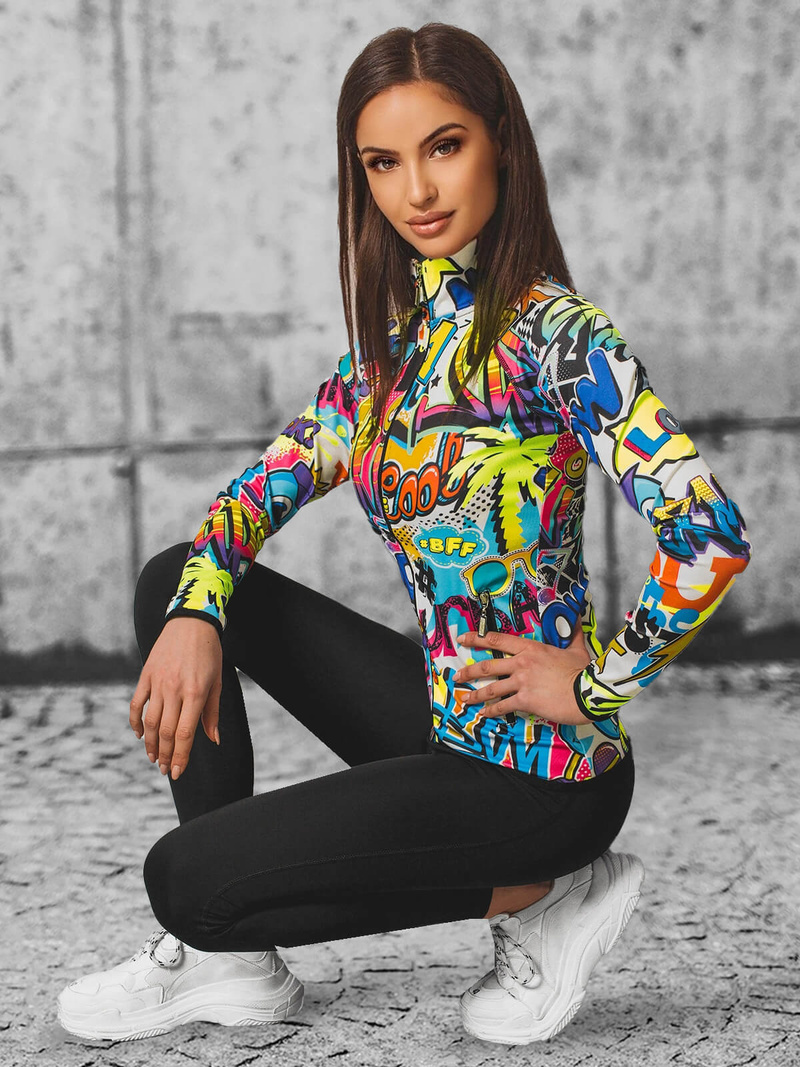 Dámska dvojdielna tepláková súprava farebná OZONEE O/20346Z