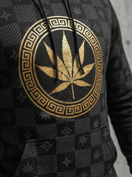 Pánska Mikina Čierna OZONEE O/B265Z