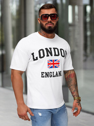 Pánske Tričko Biely OZONEE JS/8B1373/1