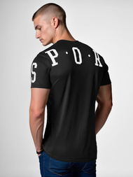 Pánske Tričko Čierne OZONEE O/8T1260/3Z