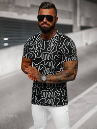 Pánske Tričko Čierne OZONEE JS/8T1198/3