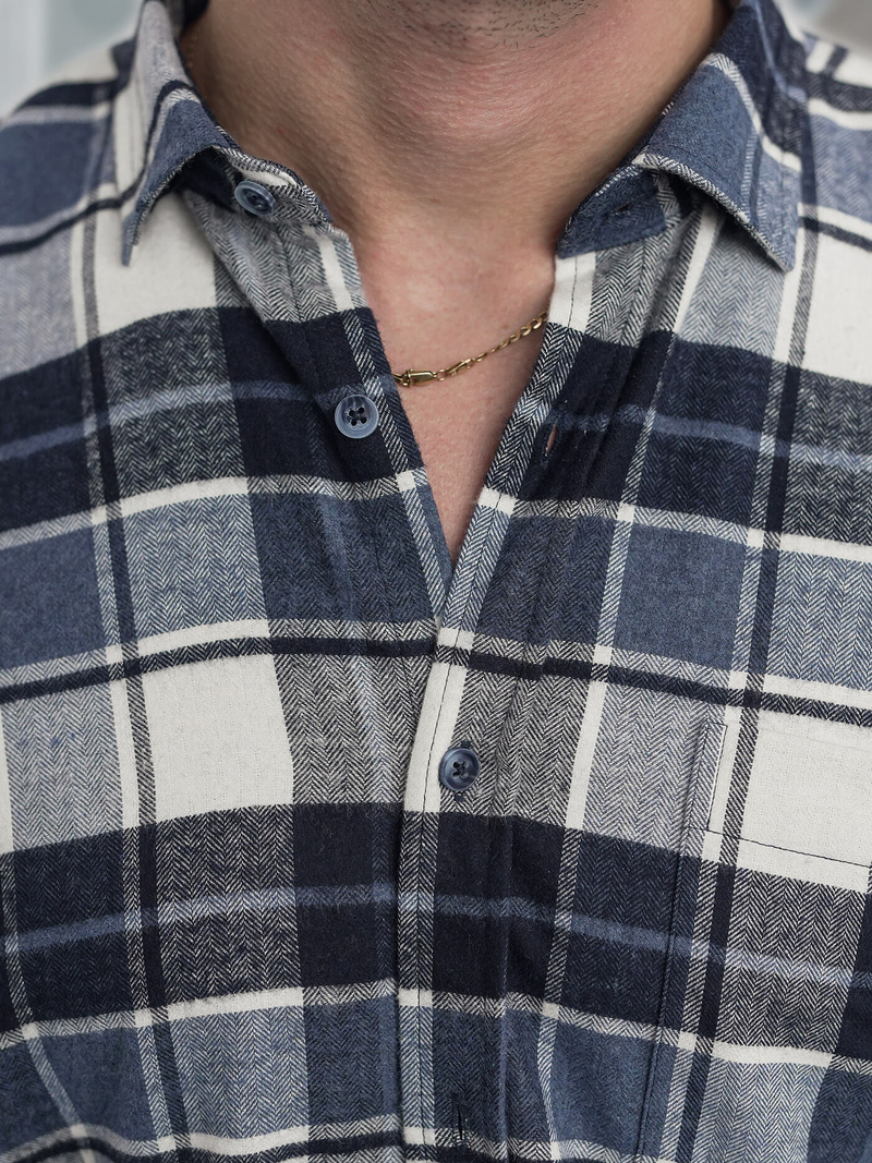 Pánska Košeľa Námornícka Modré OZONEE V/V175Z