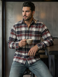 Pánska Košeľa Bordová OZONEE V/V174Z