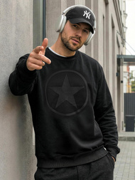 Pánska Mikina Čierna OZONEE JS/8B1991/3