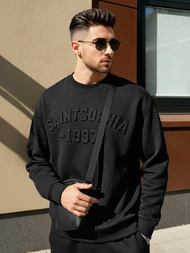 Pánska Mikina Čierna OZONEE JS/8B1953/3