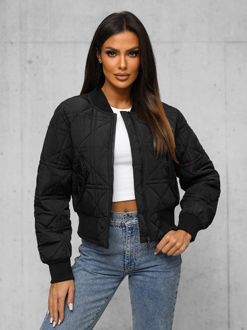 Dámska bunda čierna OZONEE JS/16M9227/392