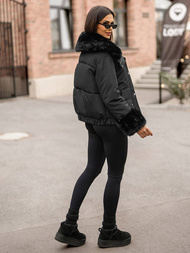 Dámska Zimná Bunda Čierna OZONEE O/H833