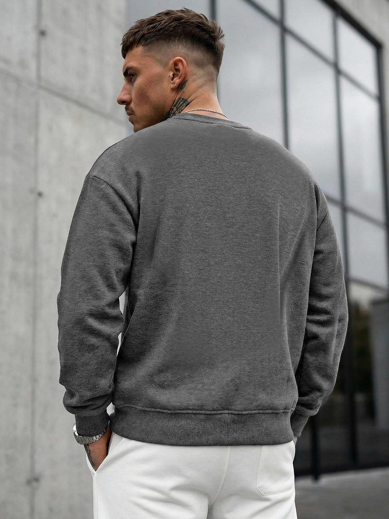 Pánska Mikina Grafitová OZONEE JS/8B1768/5