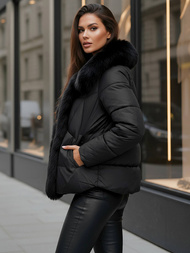 Dámska bunda čierna OZONEE O/16M9179/392