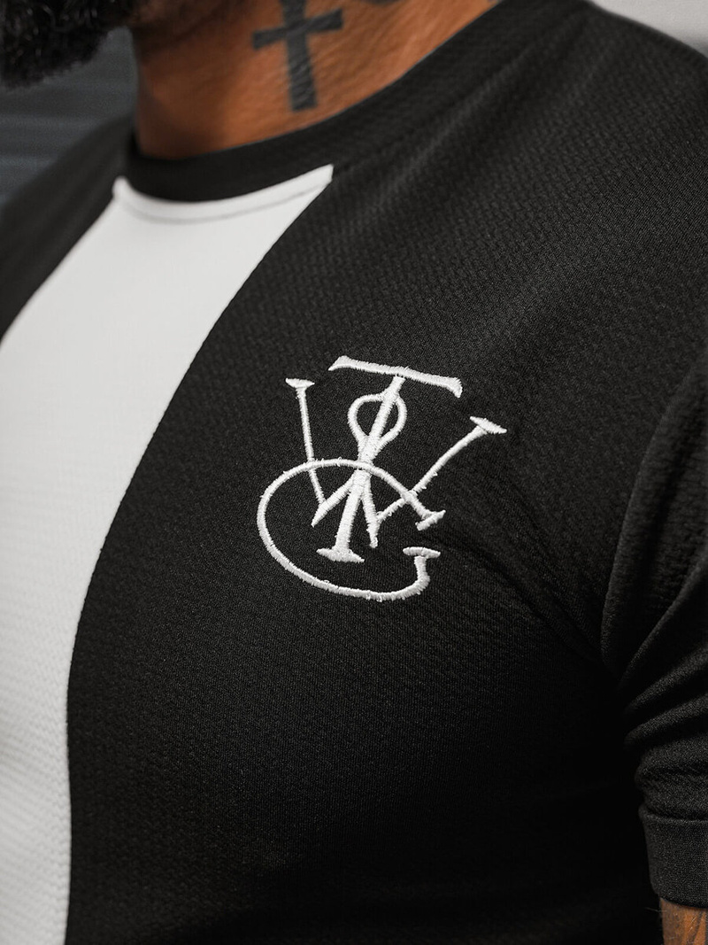 Pánske Tričko Čierne OZONEE O/L1184