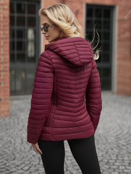 Dámska Bunda Bordová OZONEE JS/11Z8228Z