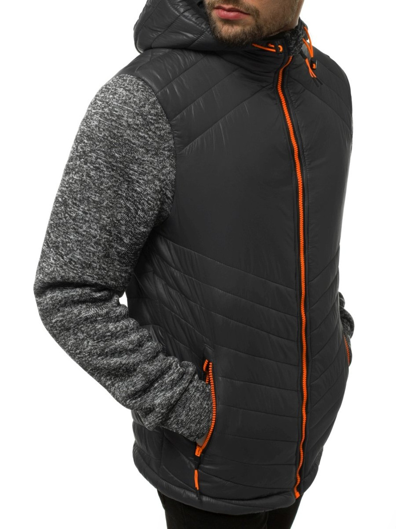 Pánska Bunda grafitová OZONEE JS/KS2001K