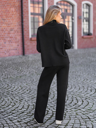 Dámska dvojdielna tepláková súprava čierny OZONEE JS/53C5203/3