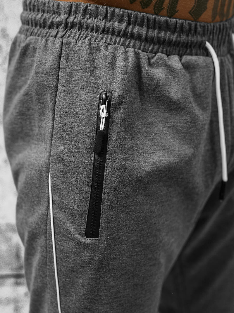 Pánske Tepláky Sivé OZONEE JS/8K193