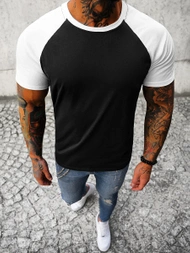 Pánske Tričko Čierno-Bielé OZONEE JS/8T82/9