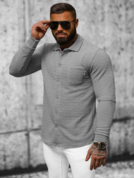 Pánska Mikina Sivé OZONEE O/TB2262