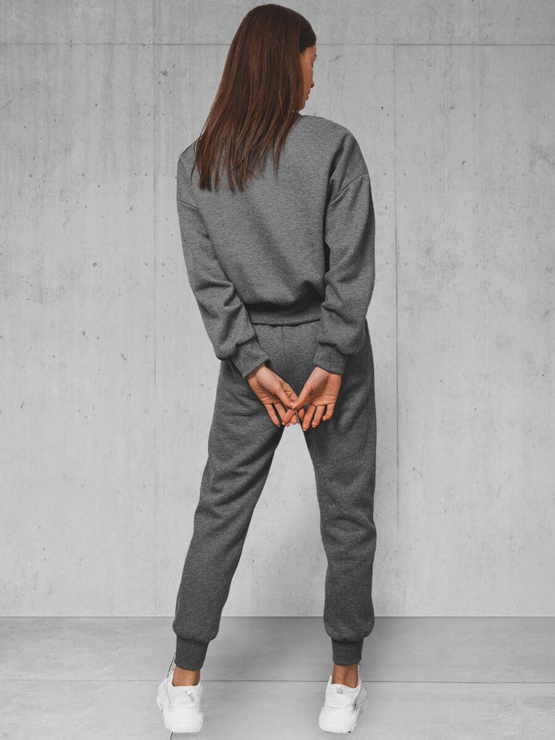 Dámska dvojdielna tepláková súprava grafitová OZONEE JS/8C71/5