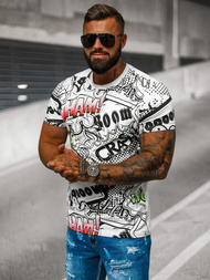 Pánske Tričko Biele OZONEE O/T137/1