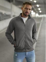 Pánska Mikina Tmavo-Sivá OZONEE JS/2002Z