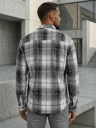 Pánska košeľa čiernobiela OZONEE NB/MC728N/4Z