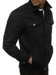 Pánska Riflová bunda Čierna OZONEE BN/6015