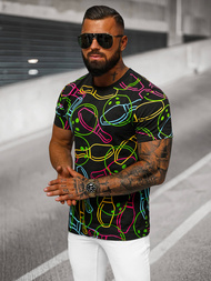 Pánske Tričko Čierne OZONEE O/T1272/3