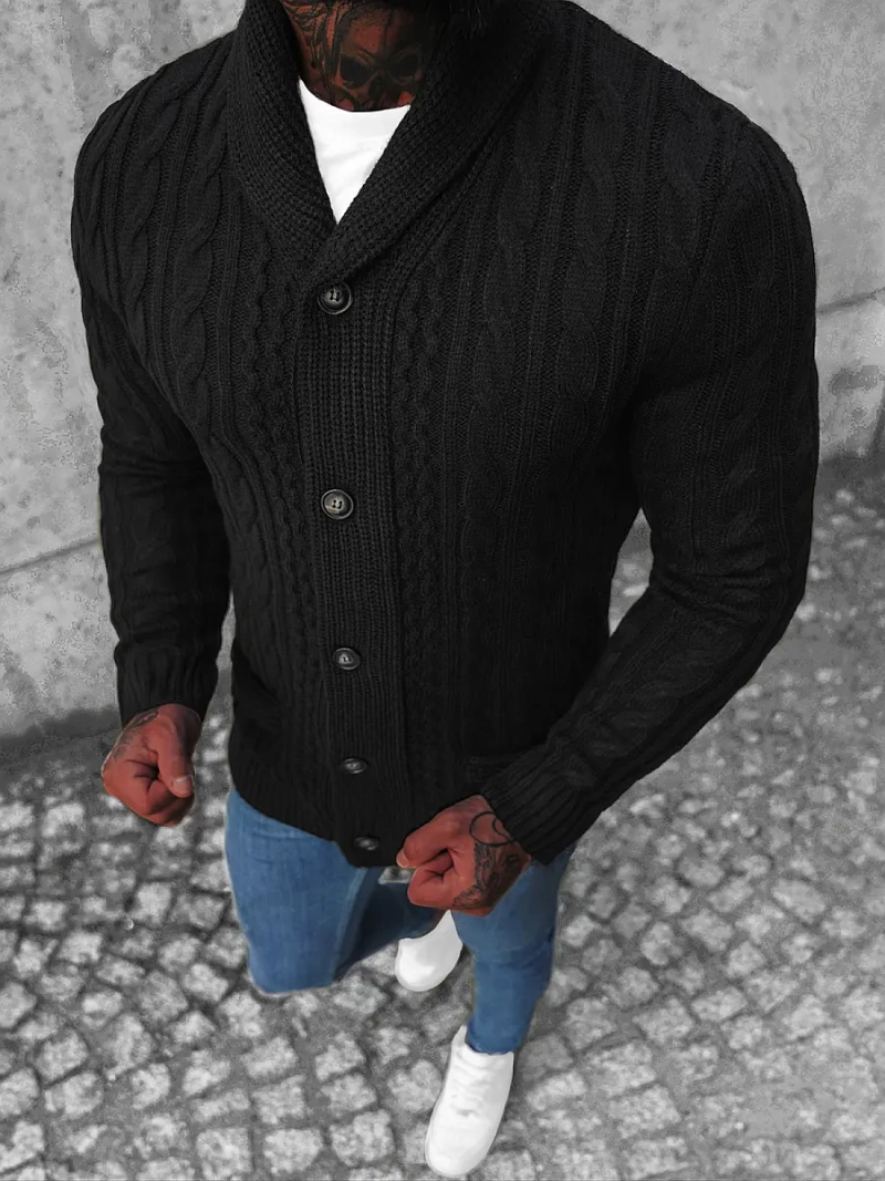 Pánsky Sveter Čierny OZONEE NB/MM6017/4