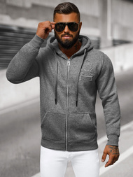 Pánska Mikina Grafitová OZONEE NB/MF2003