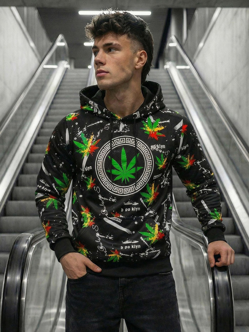 Pánska Mikina Čierna OZONEE O/B269Z