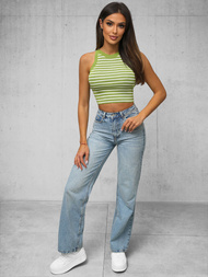 Dámske Tielko Zeleno/Bielé OZONEE O/JK6557