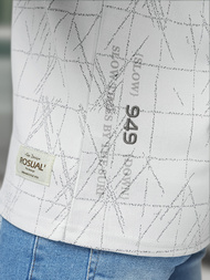 Pánske Tričko Biele OZONEE O/QQ1530