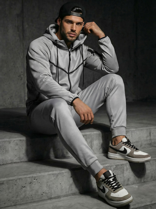 Pánska Tepláková Súprava Šedá OZONEE JS/8C1966/2