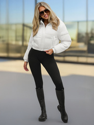 Dámska bunda biela OZONEE JS/5M3260/281Z