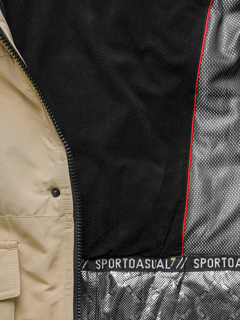 Pánska Bunda Béžová OZONEE JS/22M322/62