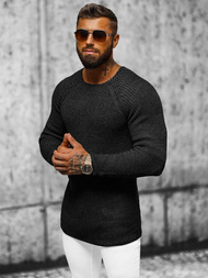 Pánsky sveter čierny OZONEE L/2492