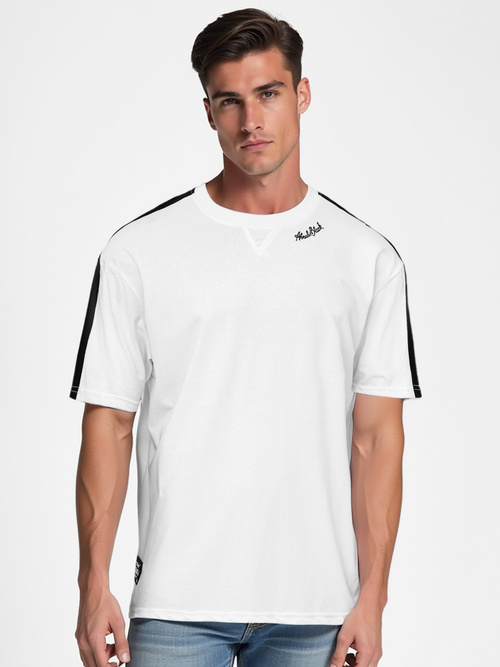 Pánske Tričko Biele OZONEE O/QQ1195Z