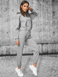 Dámska dvojdielna tepláková súprava sivý OZONEE JS/8C69/2