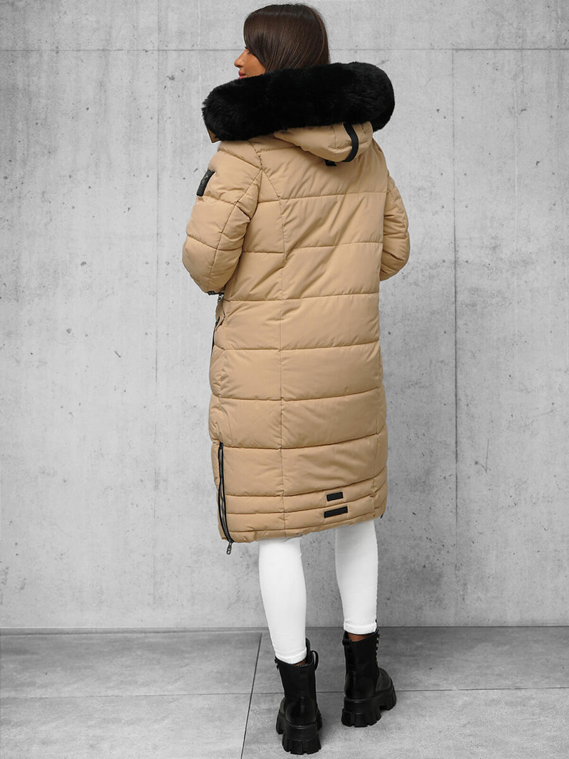 Dámska bunda béžová OZONEE O/W377