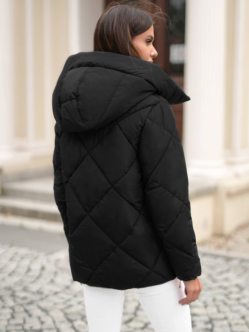 Dámska bunda čierna OZONEE JS/5M3175/392Z