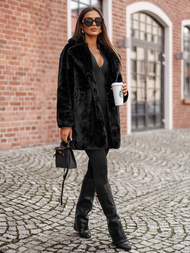 Dámska bunda čierna OZONEE JS/11Z8168