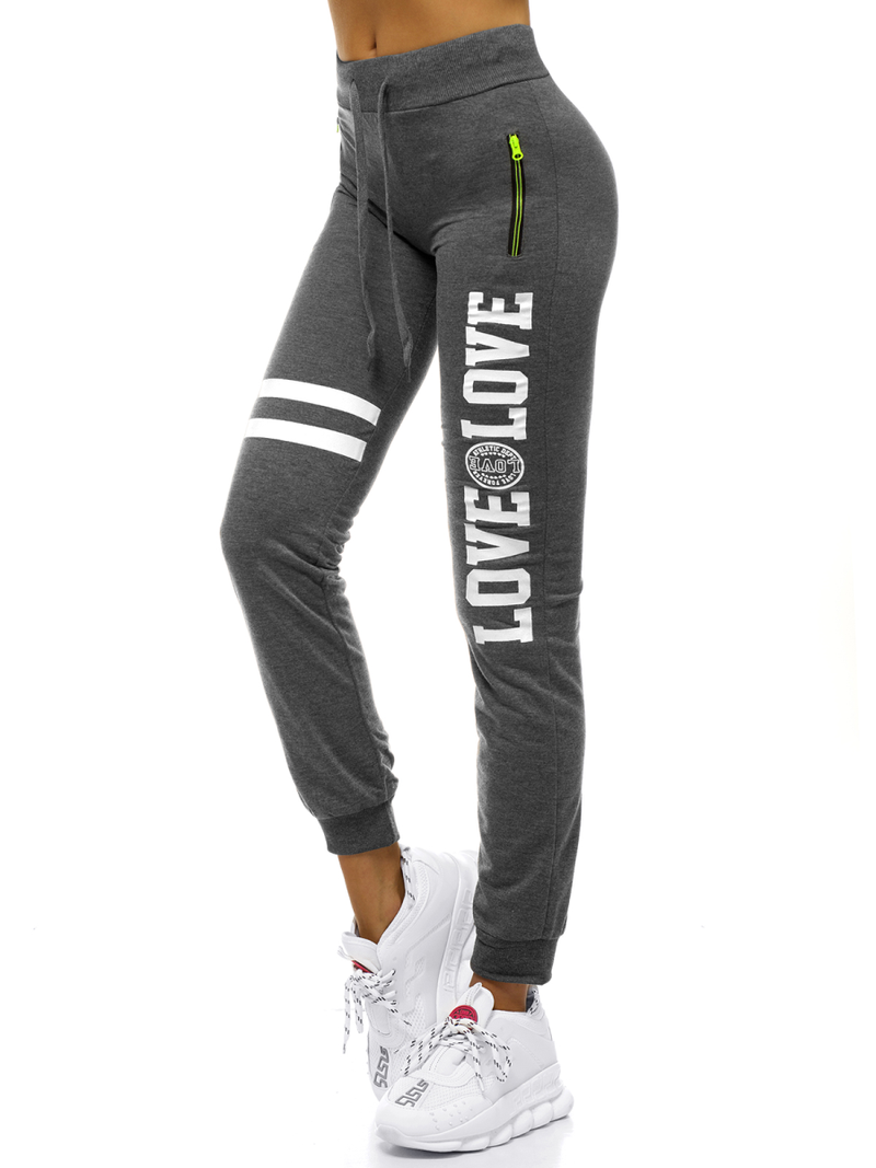 Dámske tepláky grafit OZONEE O/9927