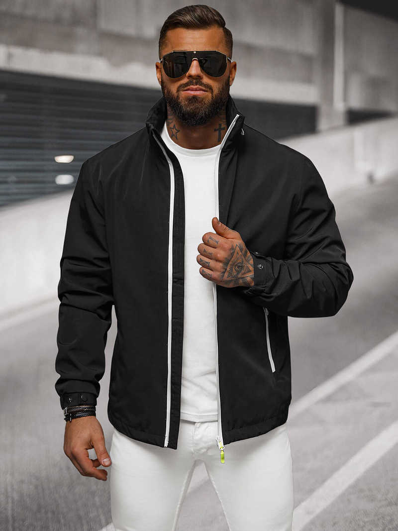 Pánska Softshell Bunda Čierna OZONEE JS/5M3105/392Z