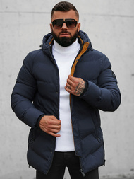 Pánska Bunda Námornícka Modrá OZONEE N/7330Z