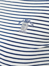 Dámske tričko bielo-námornícke modré OZONEE JS/R61604