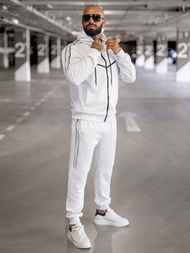 Pánska Tepláková Súprava Biely OZONEE JS/8C8117/1Z