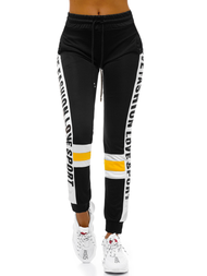 Dámske tepláky Čierno-žlté OZONEE O/82317